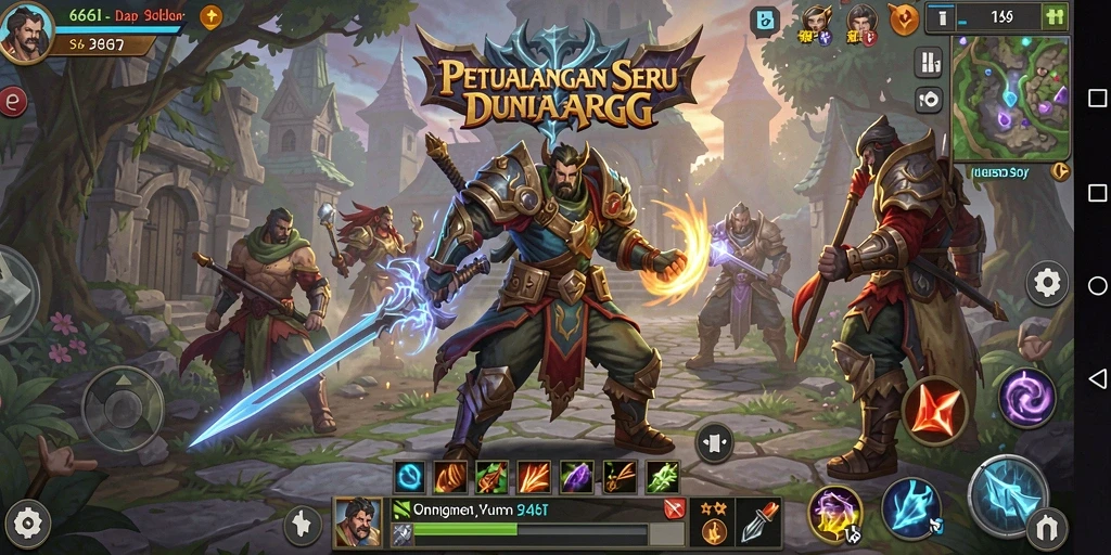 Gameplay seru 666I dengan pertempuran mendebarkan.