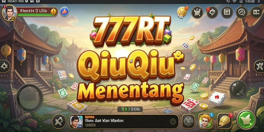 Screenshot utama 777RT menampilkan suasana seru permainan QiuQiu.