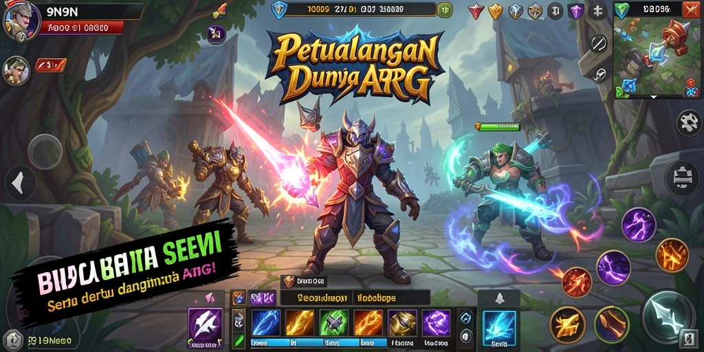 Tampilan gameplay seru di dunia fantasi 9N9N.