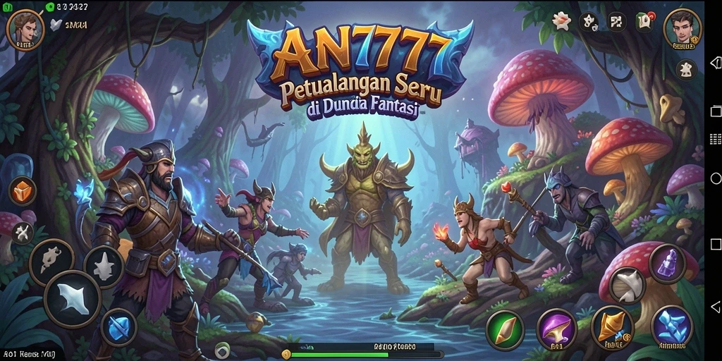 Screenshot yang menampilkan aksi seru dalam AN777 saat menjelajahi dunia petualangan.