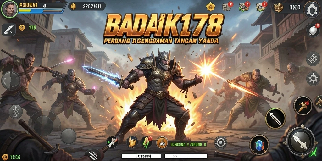 Tangkapan layar gameplay BADAK178 menunjukkan pertarungan yang menegangkan dan grafis yang luar biasa.