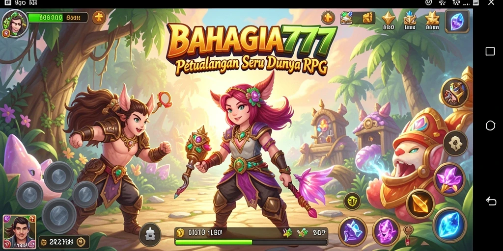 Tampilan layar utama BAHAGIA777 dengan aksi RPG yang seru.