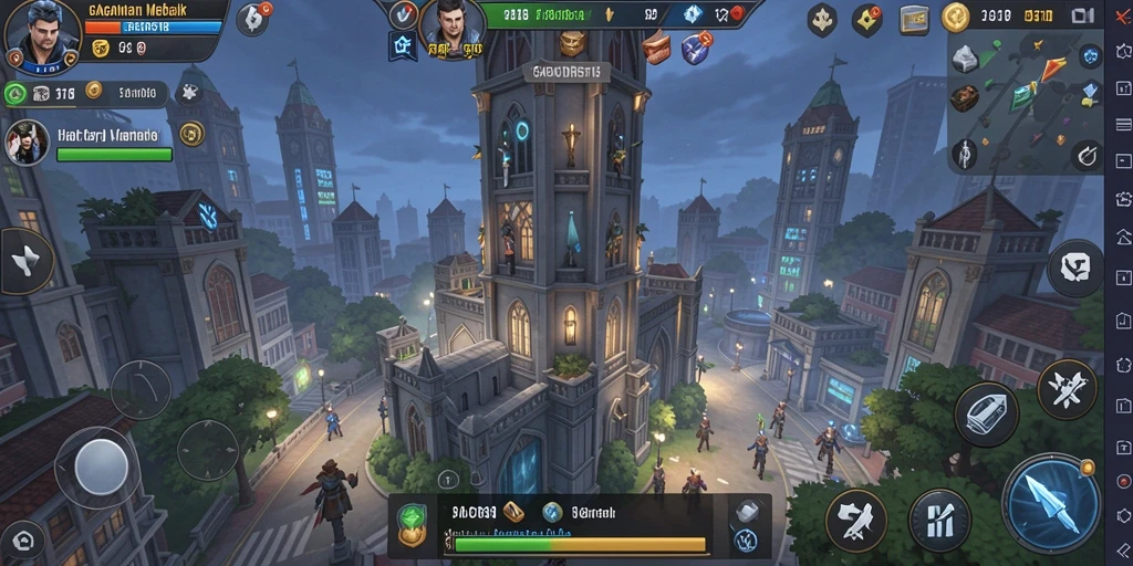 Tampilan dinamis dari gameplay Tower Defense dalam GACOR518.