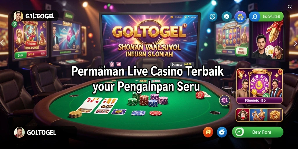 Tampilan gameplay GOLTOGEL yang seru dan interaktif dalam Live Casino.