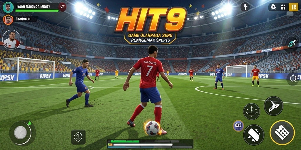 Tampilan gameplay HIT9 dengan intensitas permainan olahraga yang mengasyikkan.