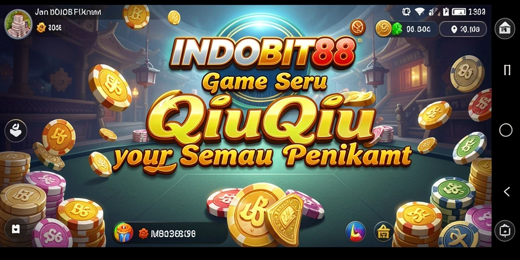 Screenshot gameplay QiuQiu dari INDOBIT88 yang seru dan menantang.