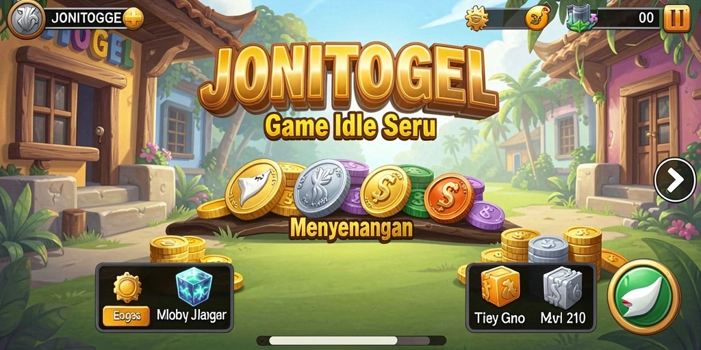 Tampilan gameplay <strong>JONITOGEL</strong> yang penuh warna dan menarik.