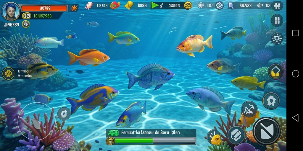 Tampilan menarik dari gameplay Tembak Ikan di JP6789.