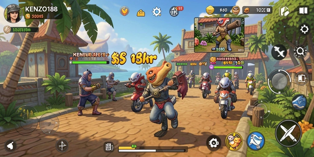 Gameplay KENZO188 yang menarik dan menyenangkan.