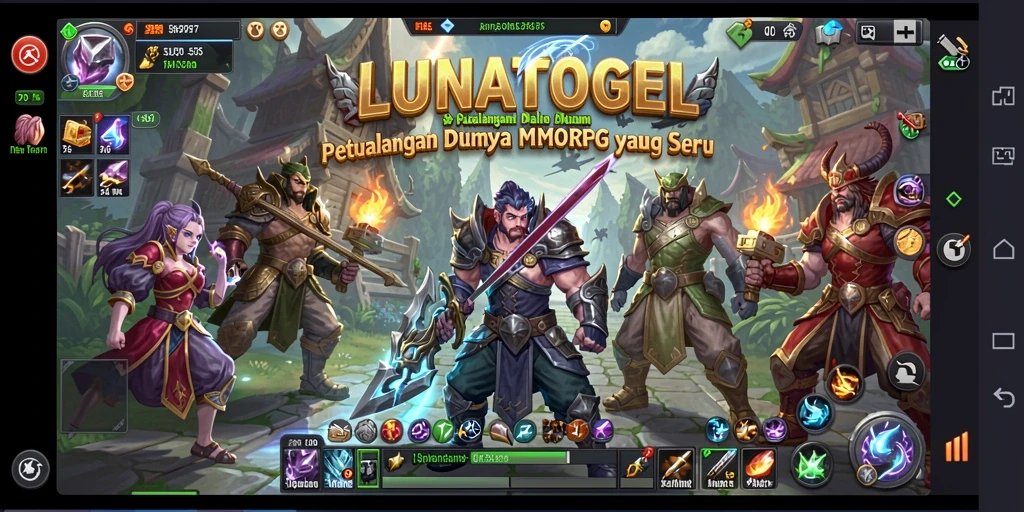 Tangkapan layar gameplay LUNATOGEL yang menunjukkan pertarungan seru antar pemain.