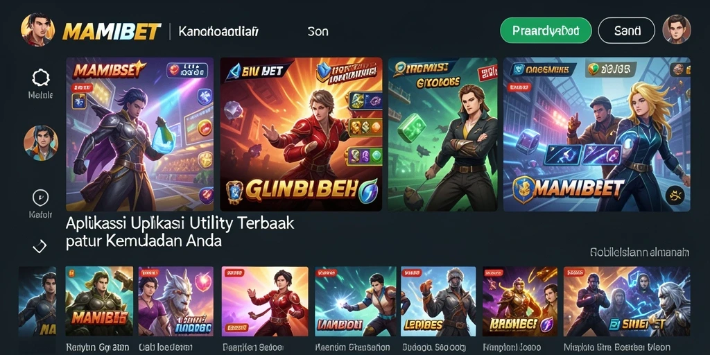 Tampilan antarmuka MAMIBET yang intuitif dan modern.