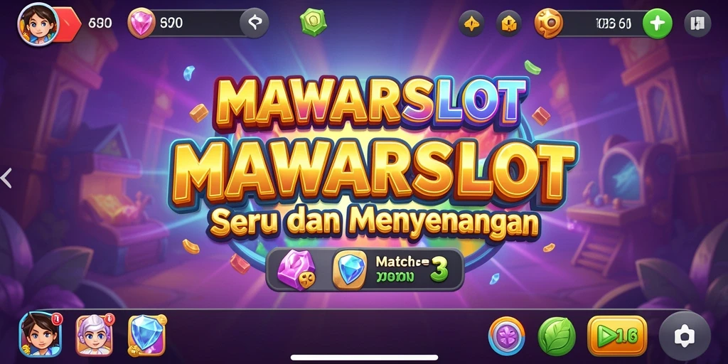 Gameplay seru MAWARSLOT dalam genre Match-3.