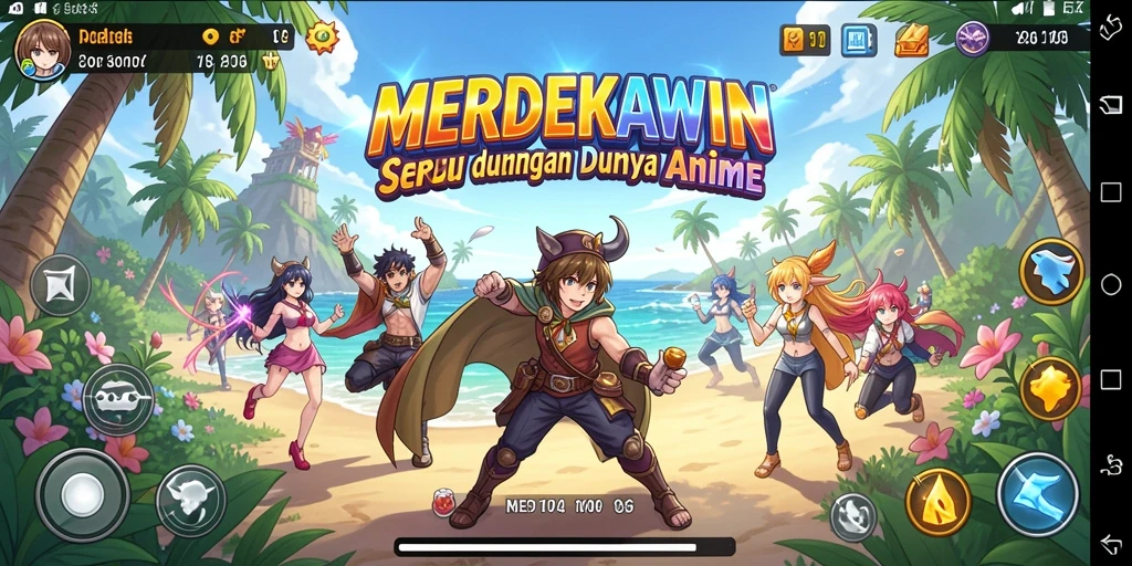 Tampilan gameplay yang memukau dalam <strong>MERDEKAWIN</strong>.