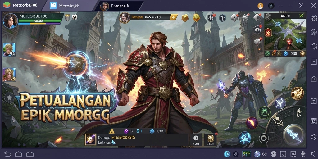 Tampilan gameplay yang menakjubkan dalam METEORBET88.
