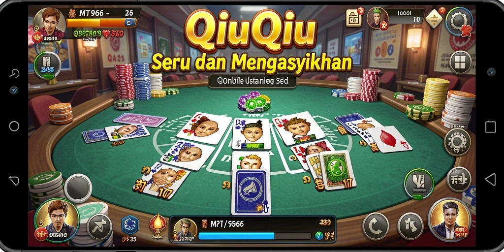 Tampilan menarik dari gameplay QiuQiu MT966 yang seru.