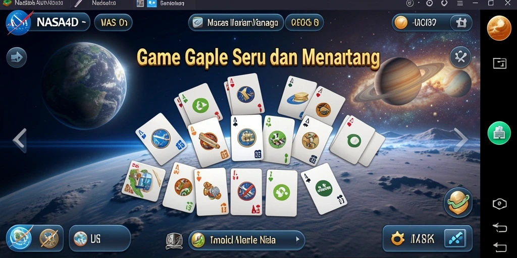 Tampilan gameplay Gaple yang mendebarkan di NASA4D.