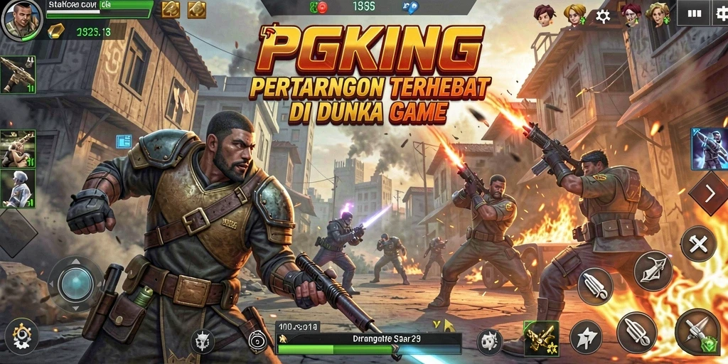 Tampilkan pertarungan seru antara karakter di PGKING.