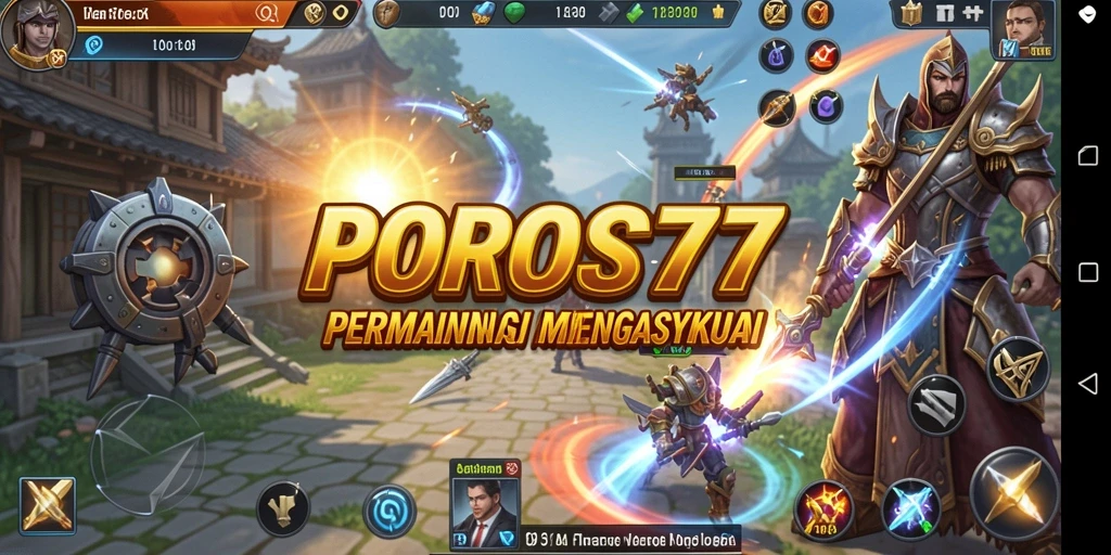 Tampilan gameplay seru dari POROS77 yang menampilkan strategi mendalam.