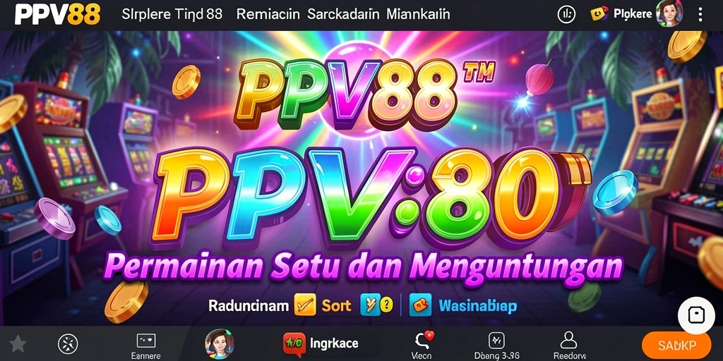 Screenshot gameplay menarik dari PPV88 dengan berbagai slot.