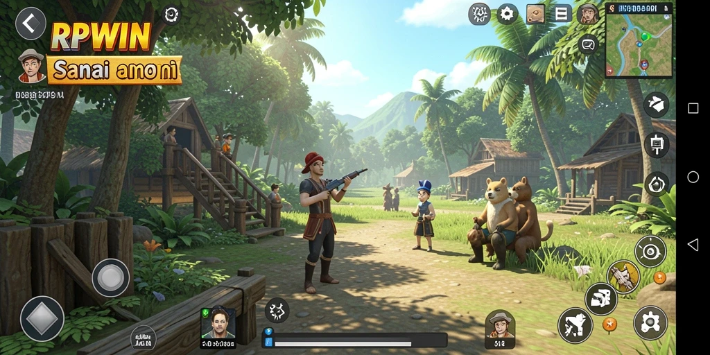 Screenshot utama RPWIN menampilkan gameplay yang ceria dan menyenangkan.