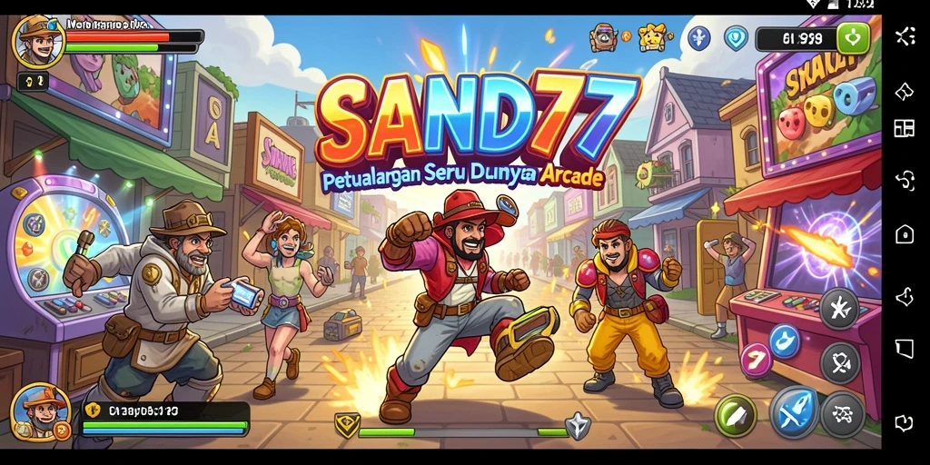 Tampilan gameplay SAND77 yang menarik dan penuh aksi seru.