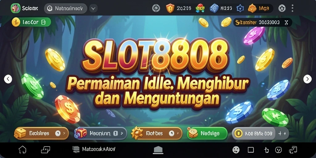 Tampilan gameplay SLOT8808 yang menarik dan menyenangkan.