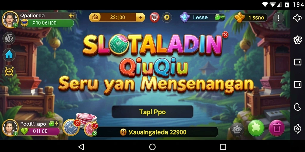 Tampilan menarik dari gameplay SLOTALADIN dengan kartu QiuQiu.