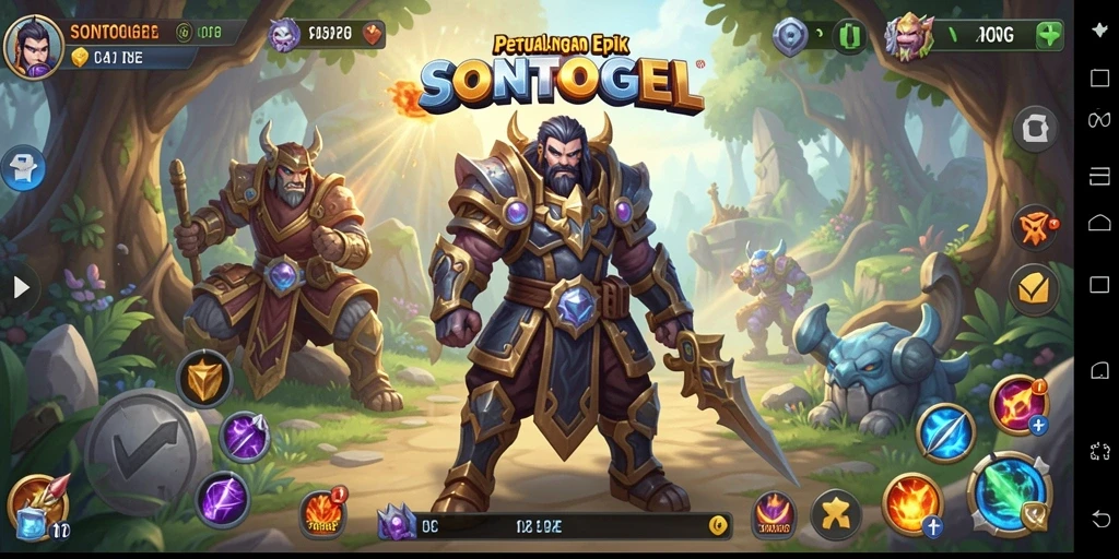 Tampilan gameplay menarik dari SONTOGEL dengan aksi RPG yang seru.