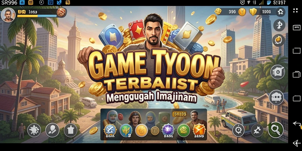 Gameplay SR996 menampilkan aksi pengelolaan bisnis yang menarik dan mengasyikkan.