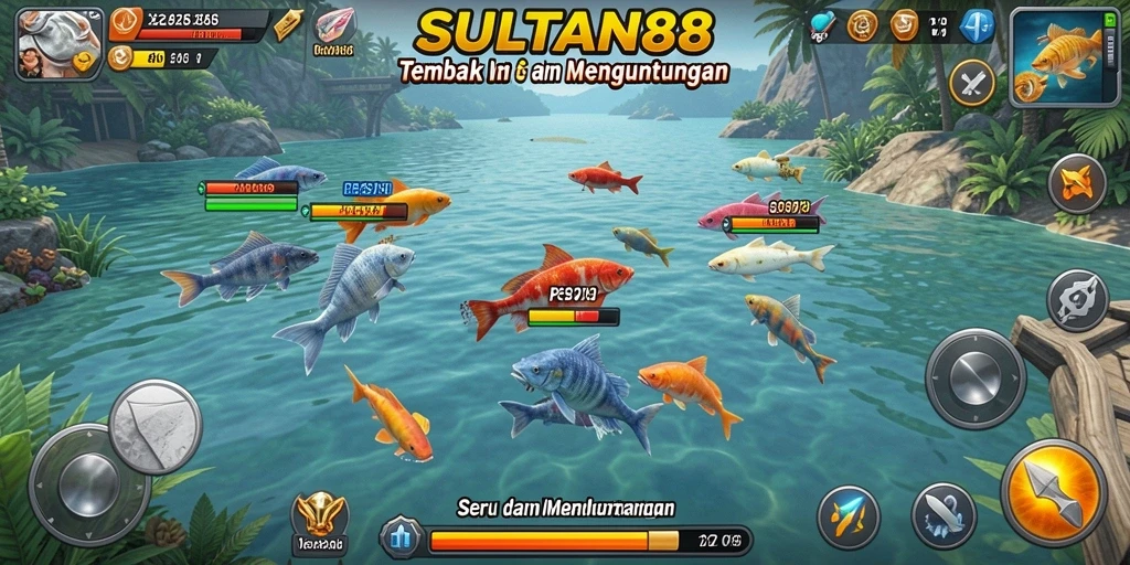 Screenshot SULTAN88 menampilkan aksi menembak ikan yang seru.