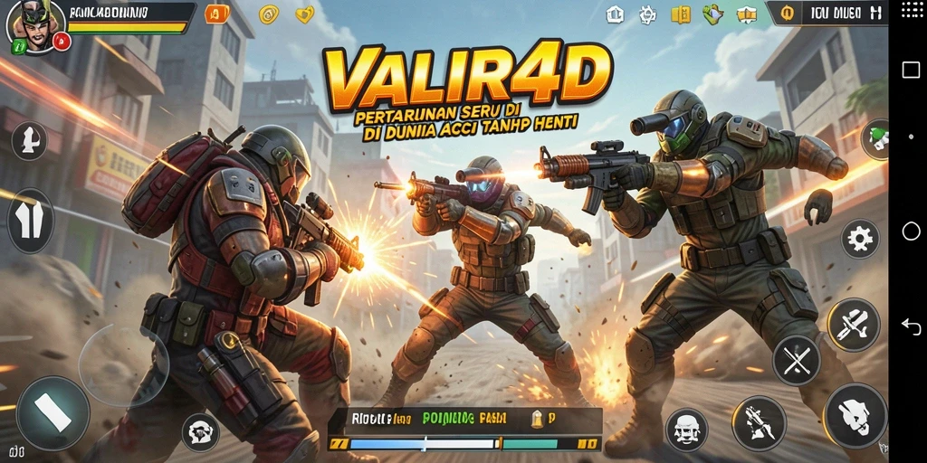 Tampilan gameplay VALIR4D yang menakjubkan dan mendebarkan.