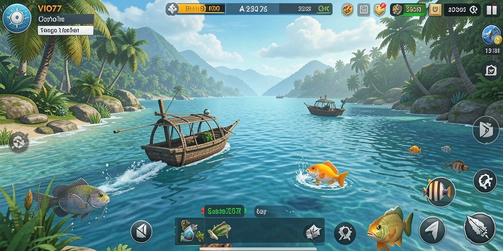 Tangkapan ikan yang menakjubkan dalam gameplay VIO77.