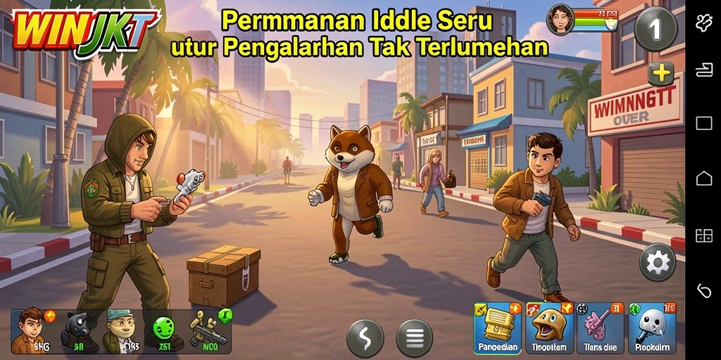 Tampilan gameplay WINJKT yang mengasyikkan dan penuh strategi.
